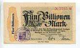 Württemberg 5 Billio. Mk Saulgau, -