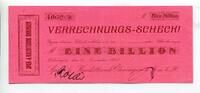 Württemberg 1 Billio. Mk Oehringen, -