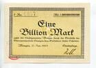 Württemberg 1 Billio. Mk Mengen, -