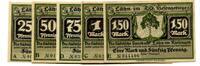 Schlesien, 25 Pfg. 50 Pfg. 75 Pfg. 1 Mk. 1.50 Mk. Lähn, -