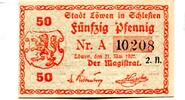 Schlesien, 50 Pfg. Löwen, -