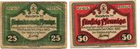 Schlesien, 25 Pfg. 50 Pfg. Militsch, -