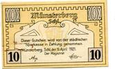 Schlesien, 10 Pfg. Münsterberg, -