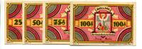 Schlesien, 25 Pfg. 50 Pfg. 75 Pfg. 100 Pfg. Oels, -