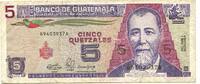 Guatemala, 5 Quetzales -