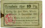Posen 10 Pfg. Wirsitz, -