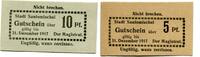 Posen 5 Pfg. 10 Pfg. Santomischel, -