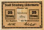 Brandenburg 25 Pfg. Straßburg i.Um., -