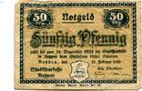 Brandenburg 50 Pfg. Reppen, -