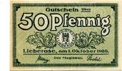 Brandenburg 50 Pfg. Lieberose, -