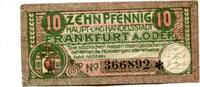 Brandenburg 10 Pfg. Frankfurt a.O., -