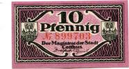 Brandenburg 10 Pfg. Cottbus, -