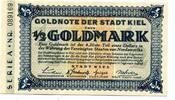 Schleswig-Holstein 1/2 Gmk. Kiel, -
