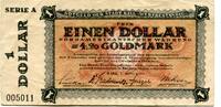Schleswig-Holstein 1 Dollar = 4.20 Gmk. Kiel, -