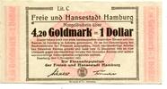 Hamburg, 4.20 Gmk. Hamburg, -