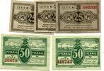 Mecklenburg/Schwerin, 3x25 Pfg. 2x50 Pfg. Mecklenburg-Schwerin, -