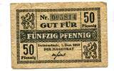 Pommern 50 Pfg. Swinemünde, -