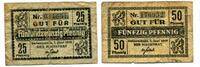 Pommern 25 Pfg. 50 Pfg. Swinemünde, -