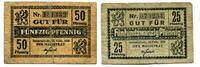 Pommern 25 Pfg. 50 Pfg. Swinemünde, -