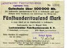 Brandenburg 500 T. Mk. Luckenwalde, -