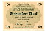Sachsen-Anhalt 100 Mk Halle, -