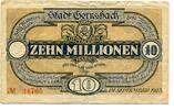 Baden 10 Mio. Mk. Gernsbach, -