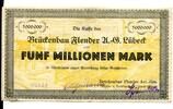Schleswig-Holstein 5 Mio. Mk. Lübeck, -