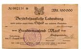 Baden 100 T. Mk. Ladenburg, -