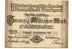 Württemberg 20 Mio. Mk. Stuttgart, -
