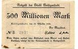 Thüringen 500 Mio. Mk. Heiligenstadt, -