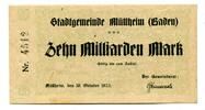 Baden 10 Md. Mk. Müllheim, -