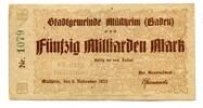 Baden 50 Md. Mk. Müllheim, -