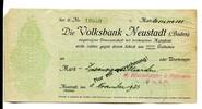 Baden 20 Md. Mk. Neustadt/Schwarzwald, -