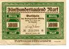 Sachsen 500 T. Mk. Görlitz, -