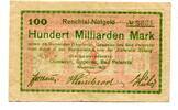 Baden 100 Md. Mk. Oberkirch, -