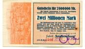 Baden 2 Mio. Mk. Oos-Baden, -