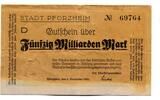 Baden 50 Md. Mk. Pforzheim, -