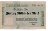 Baden 50 Md. Mk. Pforzheim, -