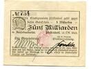 Baden 5 Md. Mk. Pfullendorf, -