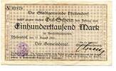 Baden 100 T. Mk. Pfullendorf, -