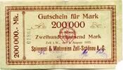 Baden 200 T. Mk. Zell i.W., -