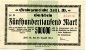 Baden 500 T. Mk. Zell i.W., -