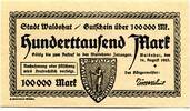 Baden 100 T. Mk. Waldshut, -