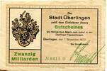Baden 20 Md. Mk. Überlingen, -