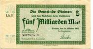 Baden 5 Md. Mk. Steinen, -