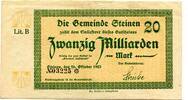 Baden 20 Md. Mk. Steinen, -
