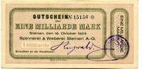 Baden 1 Md. Mk. Steinen, -