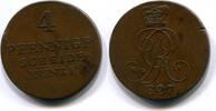 Hannover, 4 Pfennige Georg IV.1820-1830, -