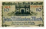 Baden 10 Md. Mk. Rastatt, -