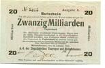 Baden 20 Md. Mk. Rickelshausen, -